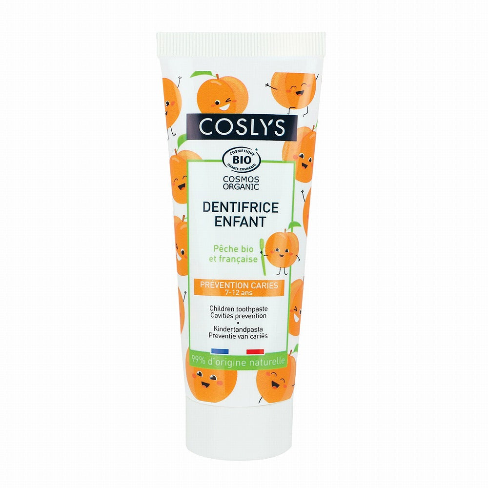 COSLYS ⦅7~12歳虫歯予防⦆チルドレン トゥースペースト ピーチ